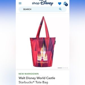 Walt Disney World Starbucks tote